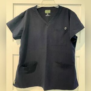 AVE by Medline dark grey Women’s V-Neck Scrub Top, Sz. L
